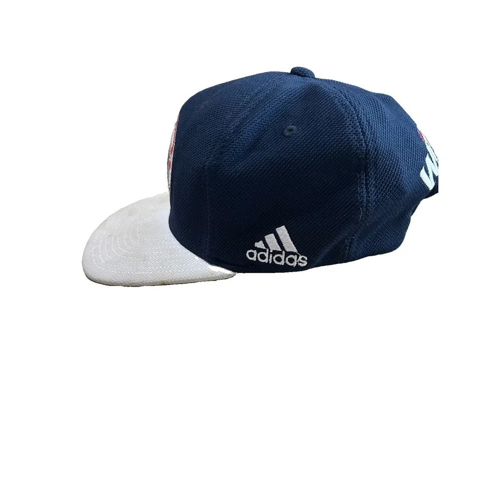Vintage Adidas Washington Wizards NBA Snapback Cap Blue White Red Adjustable